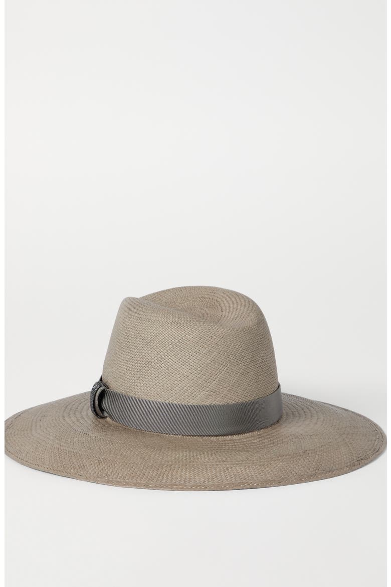 Straw fedora, Alternate, color, Beige