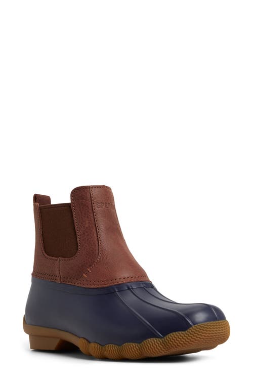 Sperry Saltwater Waterproof Duck Chelsea Boot In Brown