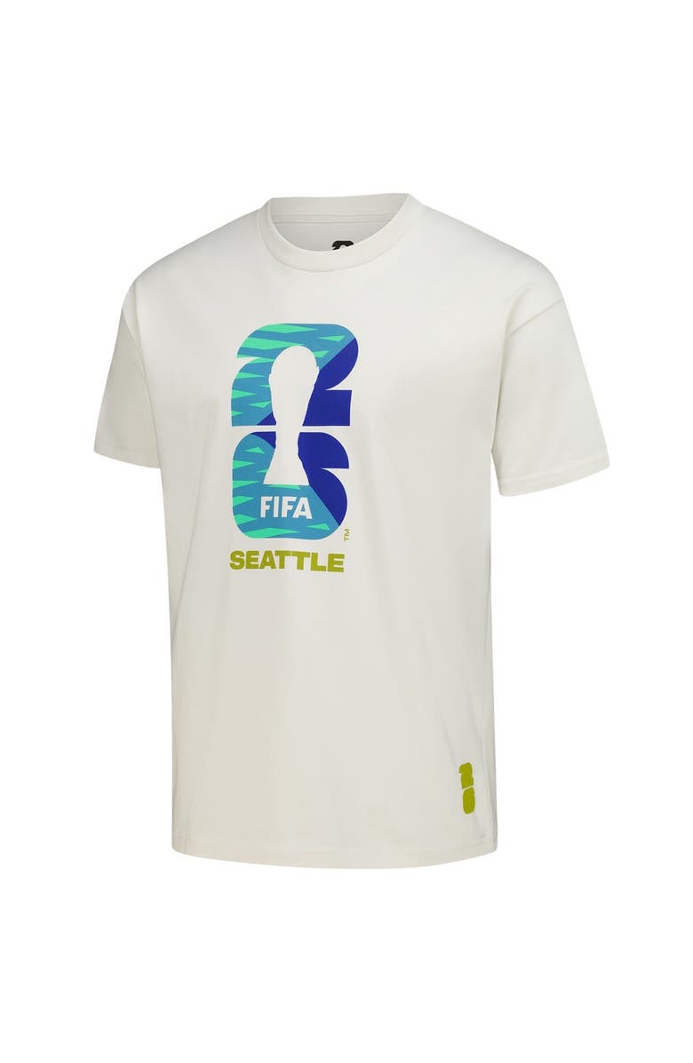 Outerstuff Men's Outerstuff  Cream 2026 FIFA World Cup Seattle Host City Local Oversized T-Shirt, Alternate, color, Cream
