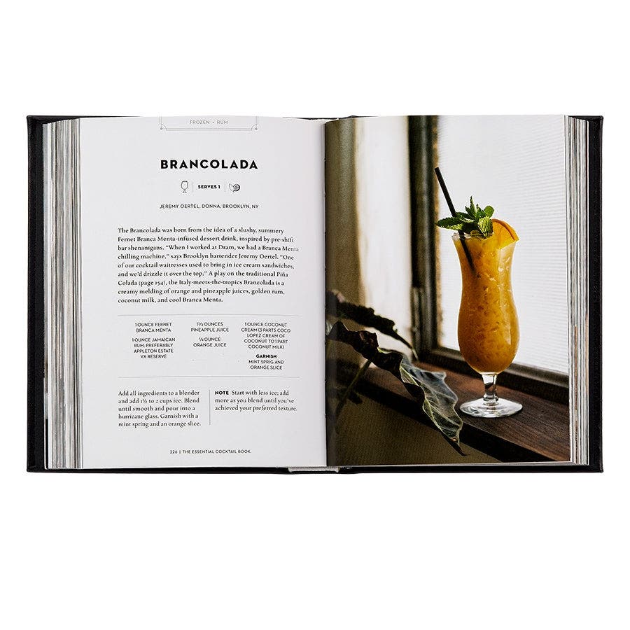 Graphic Image The Essentail Cocktail Book Leather Coffee Table Book ...