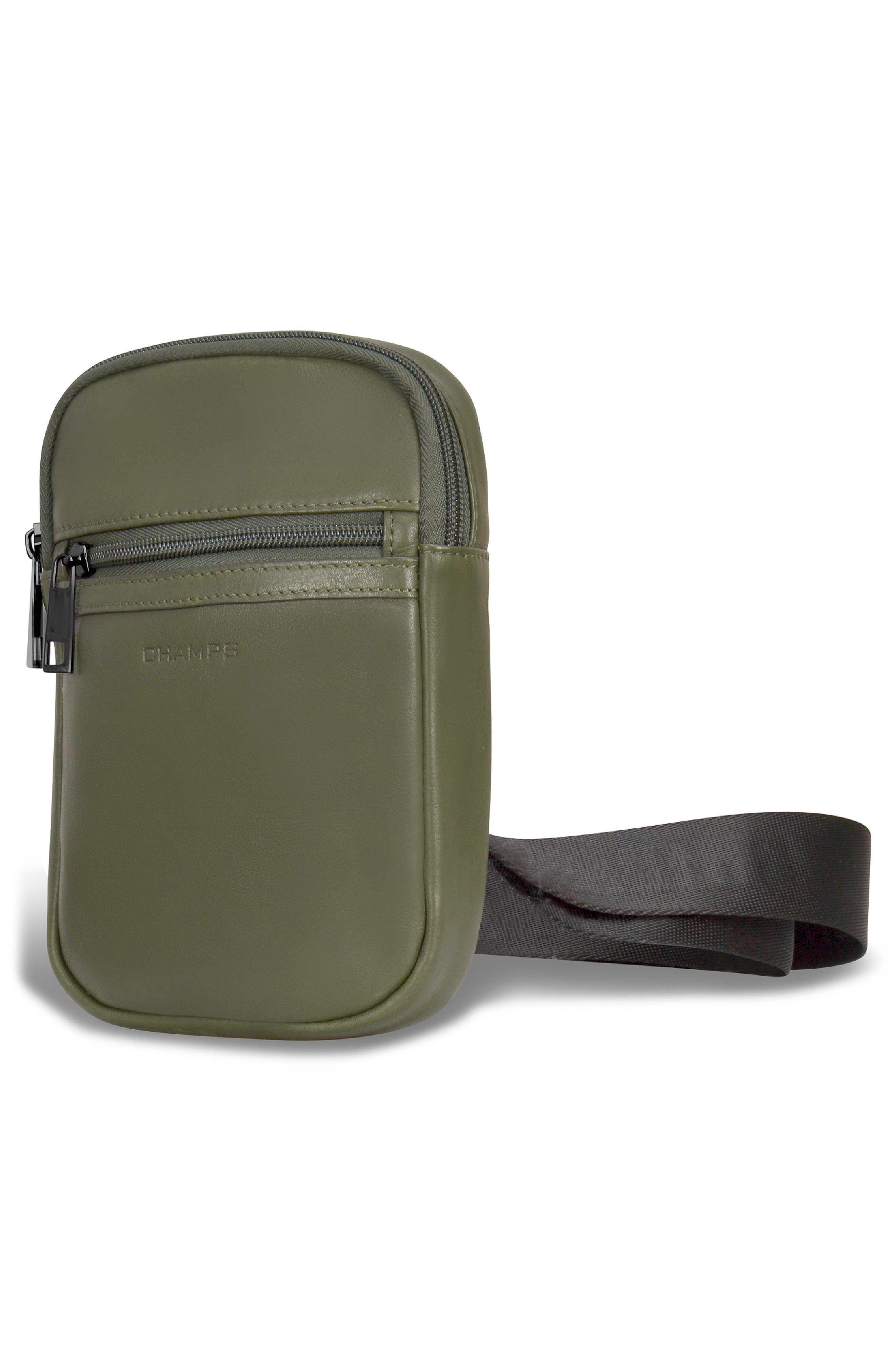 CHAMPS Onyx Leather Holster Sling Bag, Alternate, color, Khaki