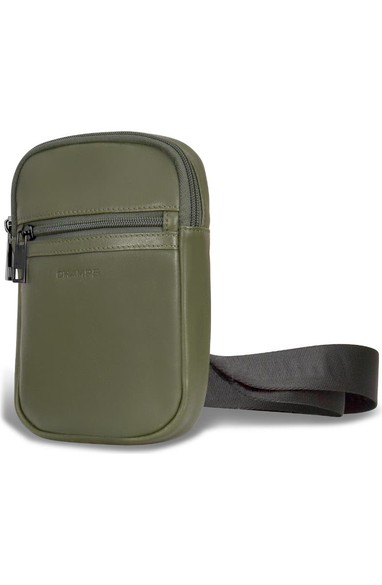 CHAMPS Onyx Leather Holster Sling Bag, Alternate, color, Khaki
