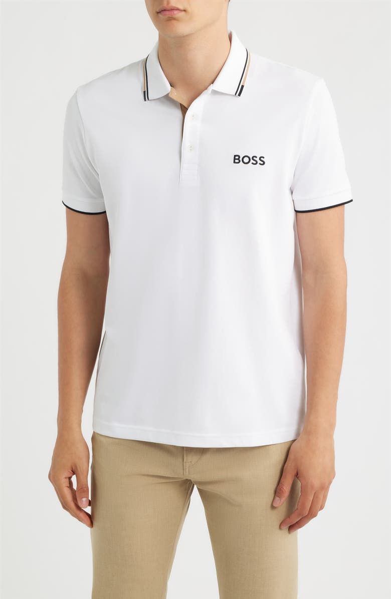 BOSS Paddy Pro Performance Polo, Main, color, Natural
