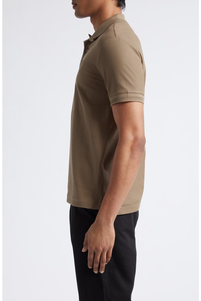 Eddie Equestrian Knight Design Cotton Piqué Polo, Alternate, color, CLAY BROWN