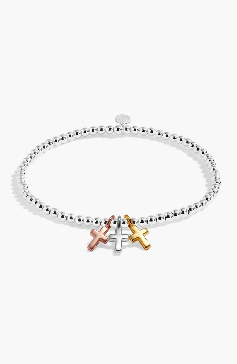A Littles & Co A Little Charmed Moments 'Faith' Bracelet, Alternate, color, Silver, Gold & Rose Gold
