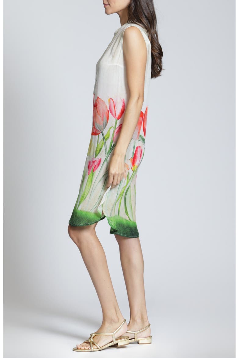 Sleeveless Shift Dress, Alternate, color, GREEN MULTI