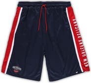 FANATICS Men's Fanatics Branded Navy New Orleans Pelicans Big & Tall Referee Iconic Mesh Shorts