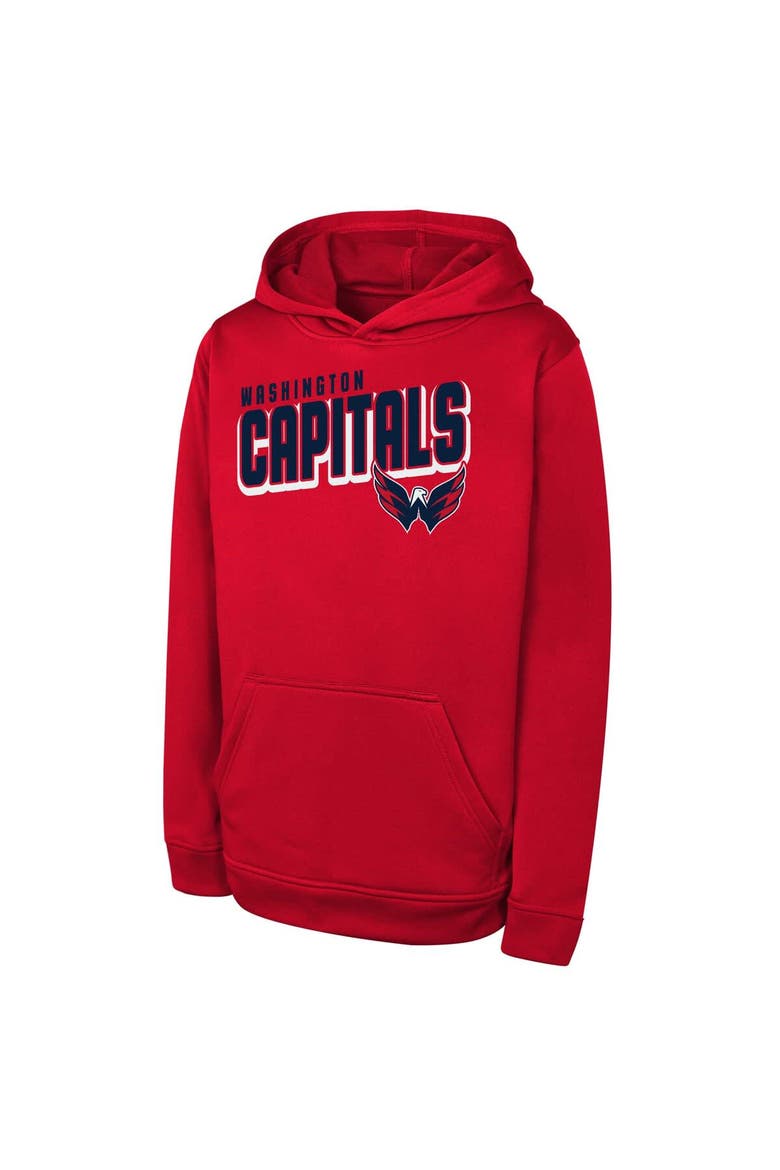 Youth  Red Washington Capitals Cyber Punk Performance Hoodie, Main, color, Red