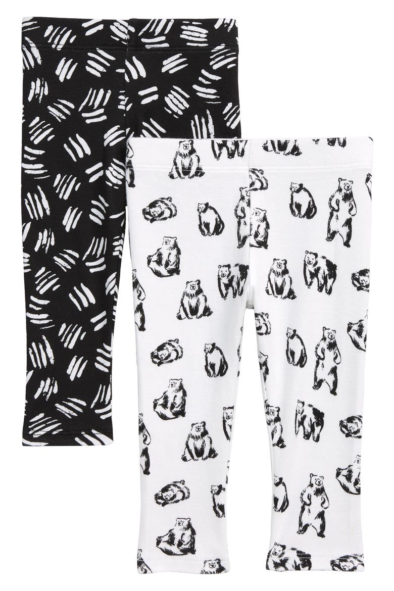 2-Pack Leggings, Main, color, BEAR PACK
