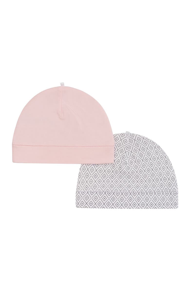Petit Lem Organic Baby Hats - Pack of 2, Main, color, 