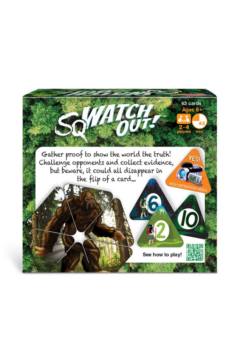 Sqwatch Out! Three Corner Card Game, Alternate, color, Multicolored