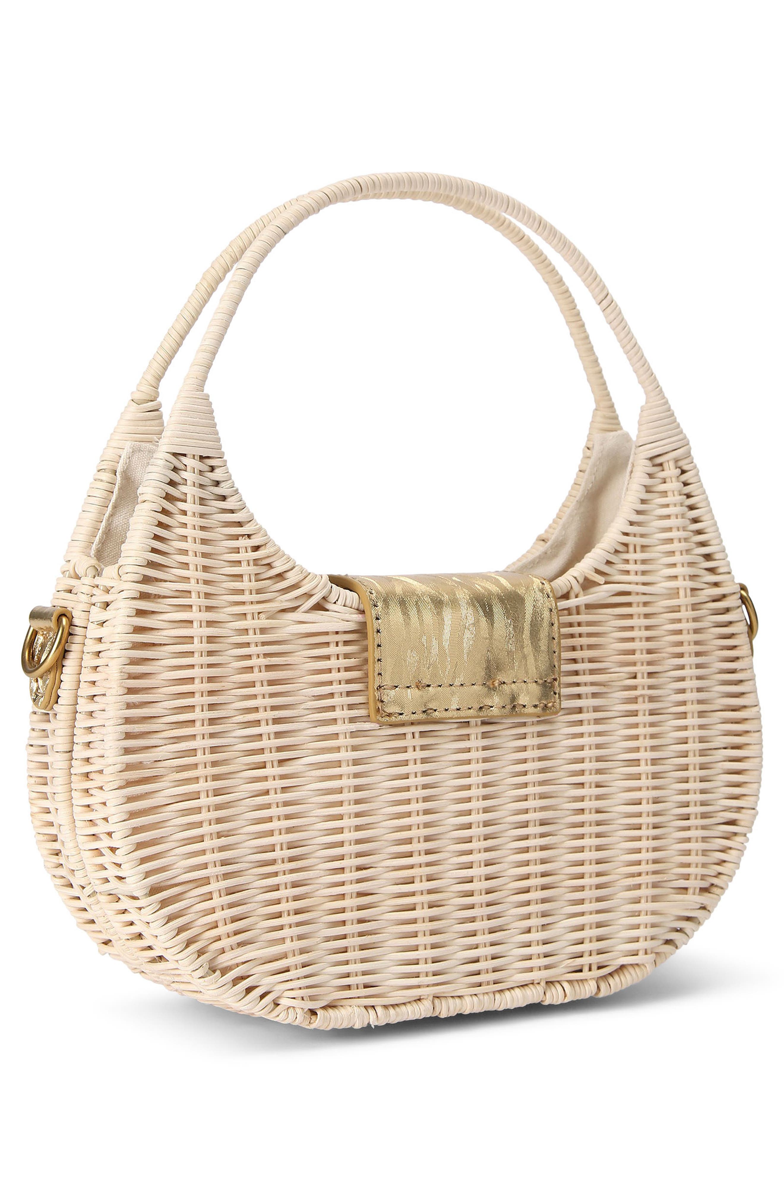 Kurt Geiger London Small Chelsea Basket Hobo Bag, Alternate, color, Open Beige