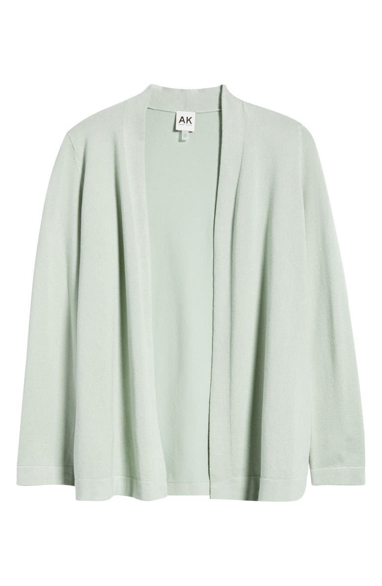 AK ANNE KLEIN Chatham Open Front Cardigan, Alternate, color, Soft Aloe