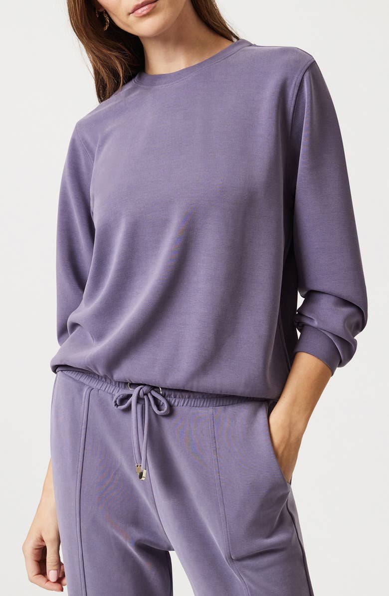 Mavi Jeans Cadet Oversize Crewneck Sweatshirt, Main, color, Cadet