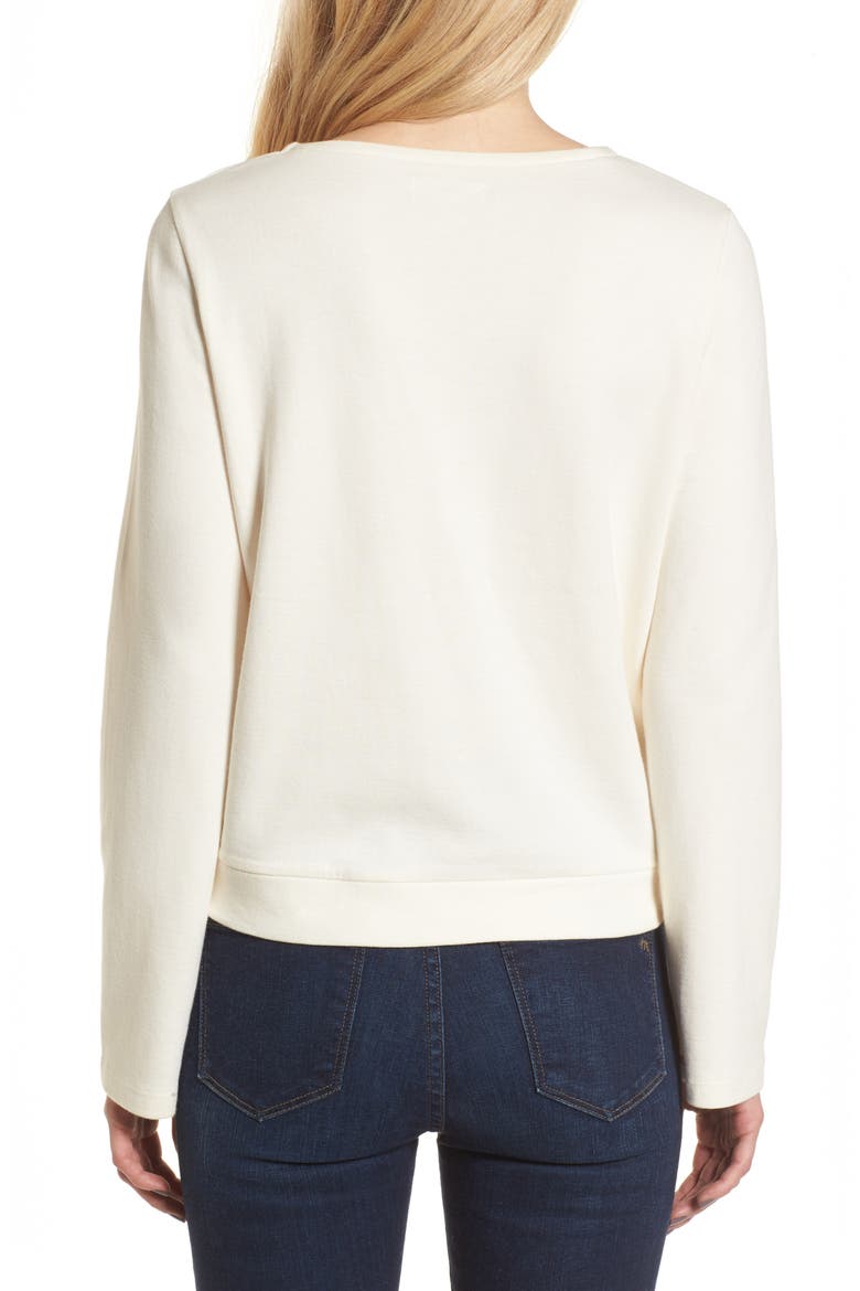 Side Tie Top, Alternate, color, BRIGHT IVORY