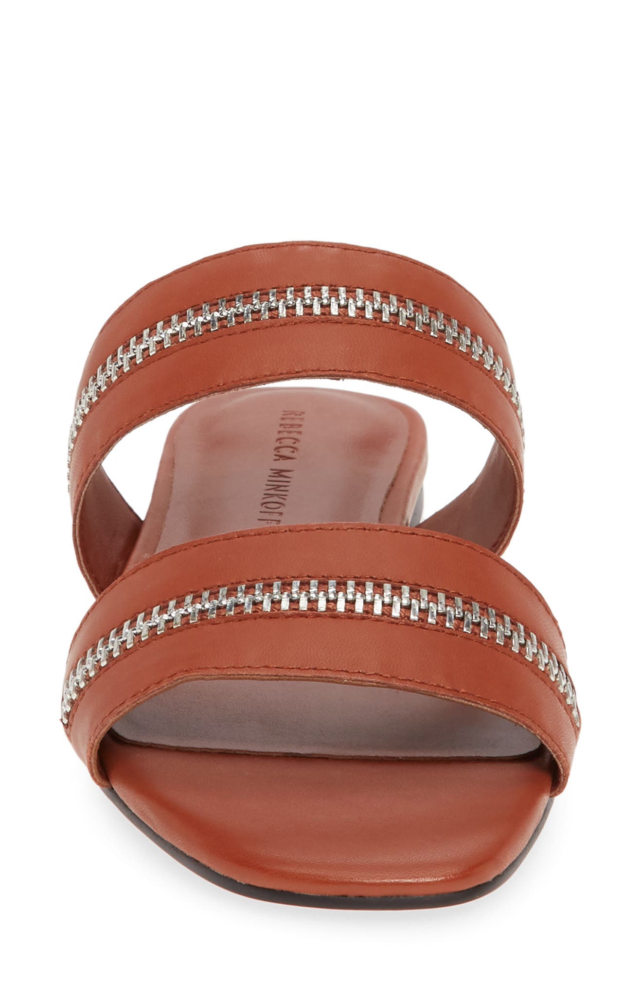 Marciann Slide Sandal, Alternate, color, ACORN LEATHER