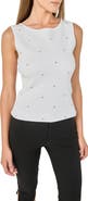 Endless Rose Jewel Embellish Sleeveless Top