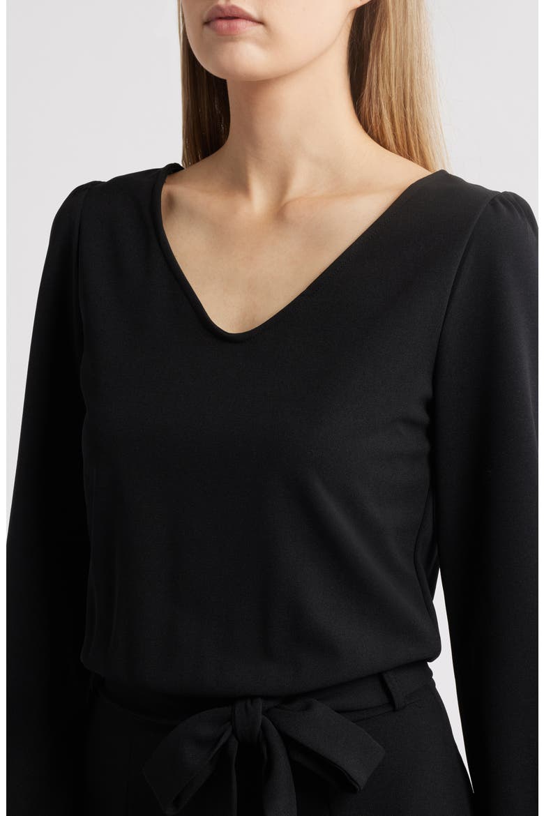 Aileen Long Sleeve Jumpsuit, Alternate, color, BLACK