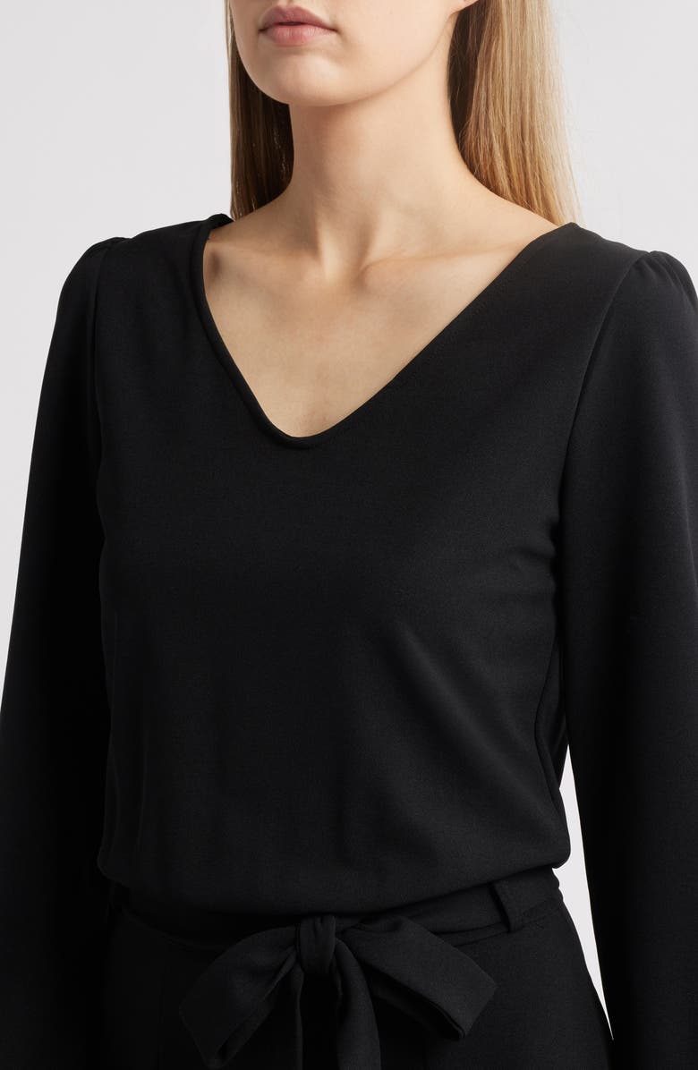 NIKKI LUND Aileen Long Sleeve Jumpsuit, Alternate, color, Black