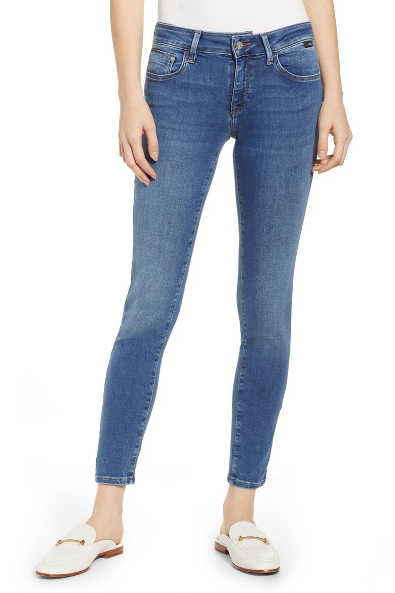 Alexa Skinny Jeans, Main, color, MID SUPERSOFT