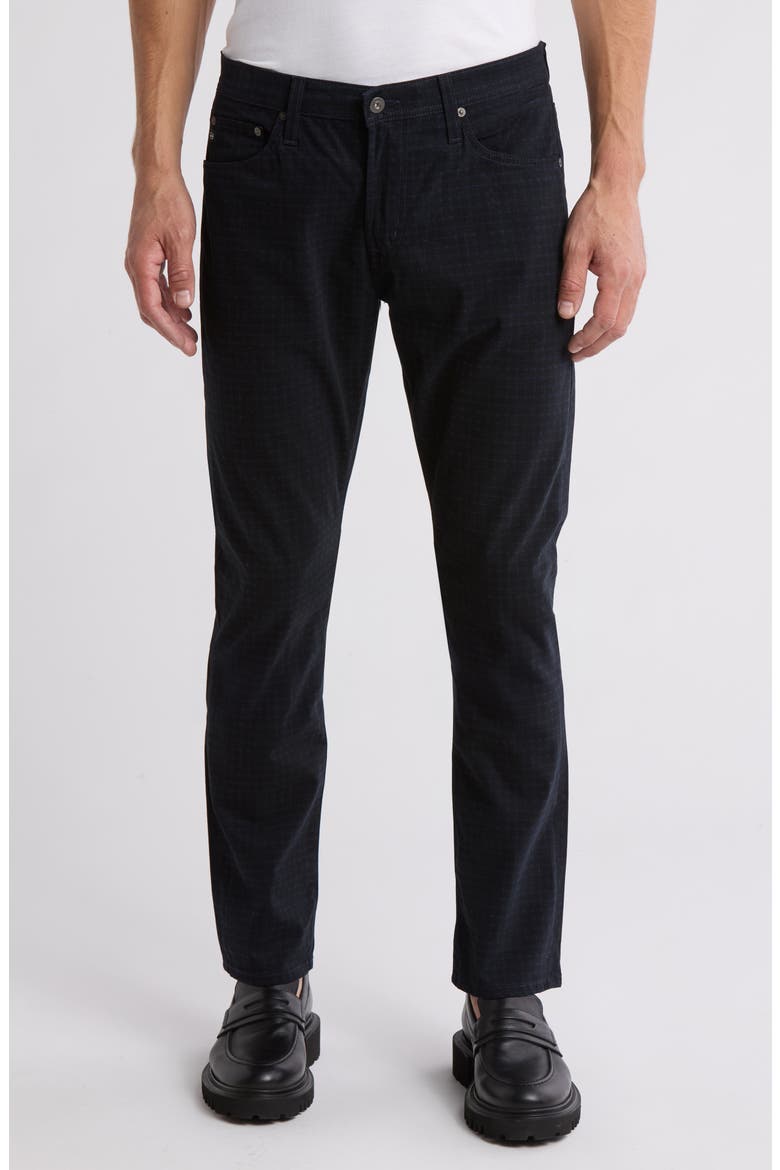 SUD Print Slim Straight Leg Pants, Main, color, BRANT BLUE MULTI