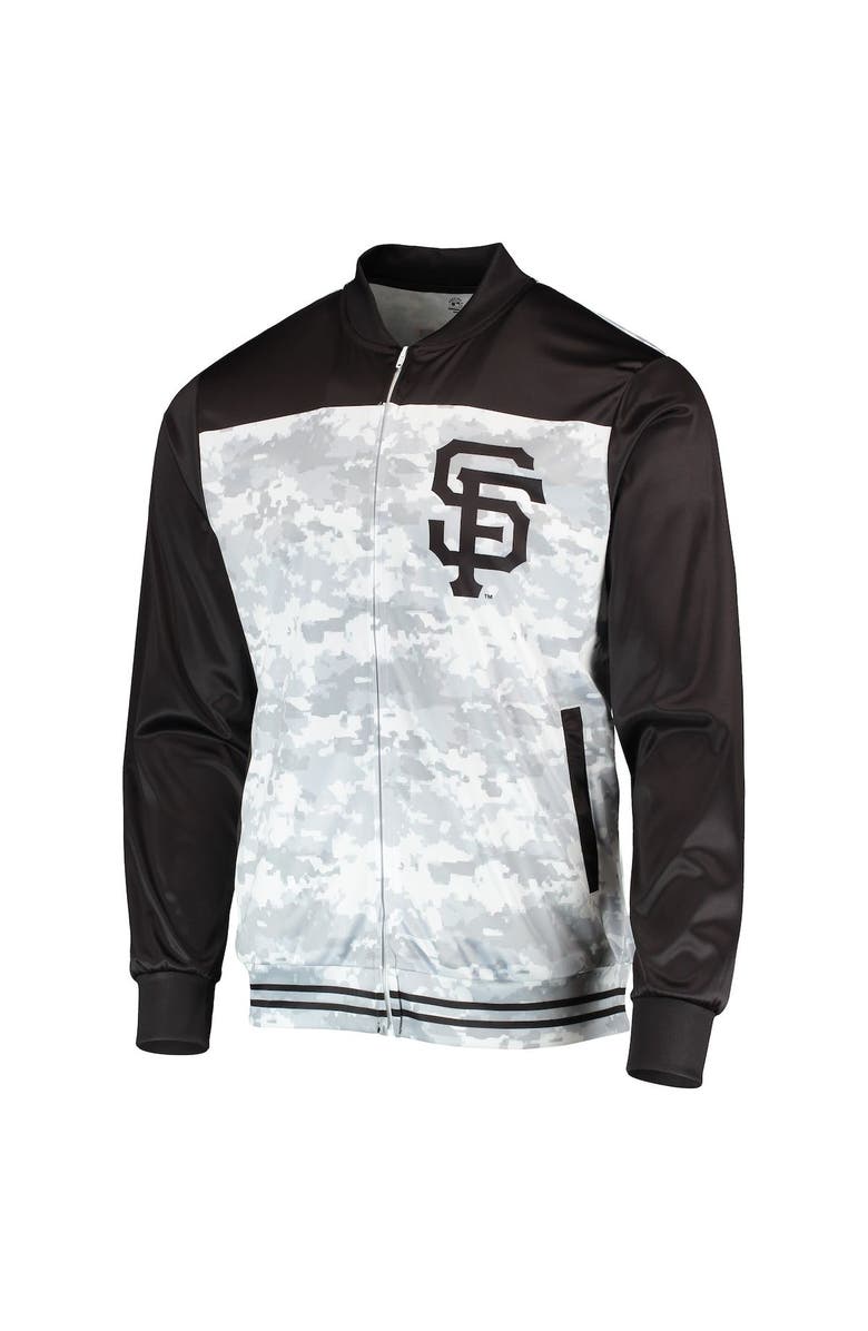 STITCHES Men's Stitches Black San Francisco Giants Camo Full-Zip Jacket, Alternate, color, Black