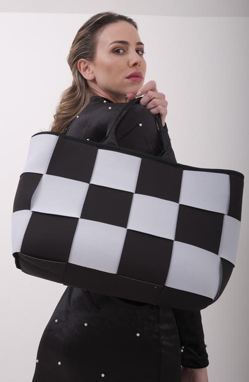 Pop Ups Brand Icon Water Resistant Woven Neoprene Tote Bag In Multi