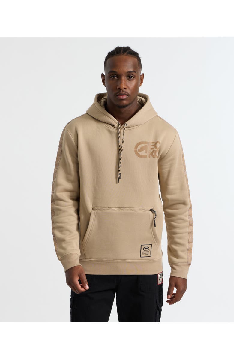 Ecko Unltd. Tonal Tape Hoodie, Main, color, Taupe