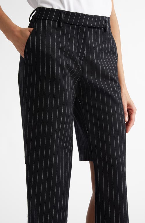JULIE KEGELS JULIE KEGELS PIPA PINSTRIPE STRETCH WOOL SLIM TROUSERS 