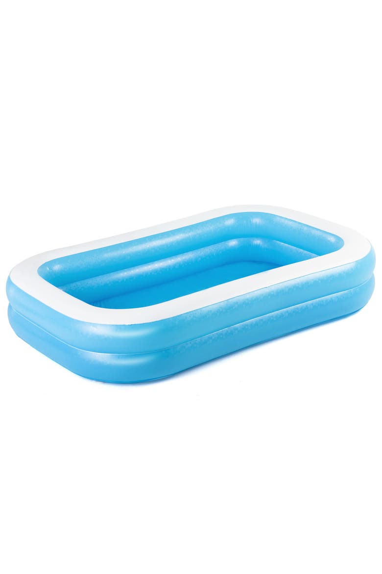 Blue Rectangular Family Pool, Main, color, Blue