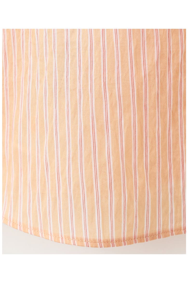 Stripe Tie Front Halter Top, Alternate, color, ORANGE