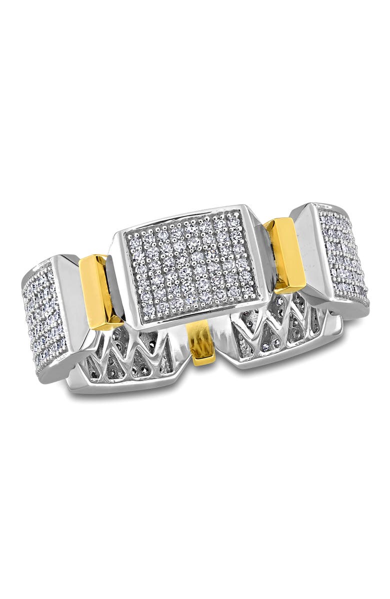 Julianna B. Men's Diamond Band Ring 14k Two-Tone, Main, color, 14K Two-Tone Gold