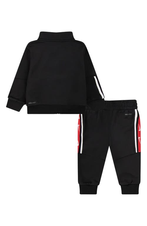 Nike Kids' Propus Club Logo Stripe Zip Jacket & Joggers Set In Black