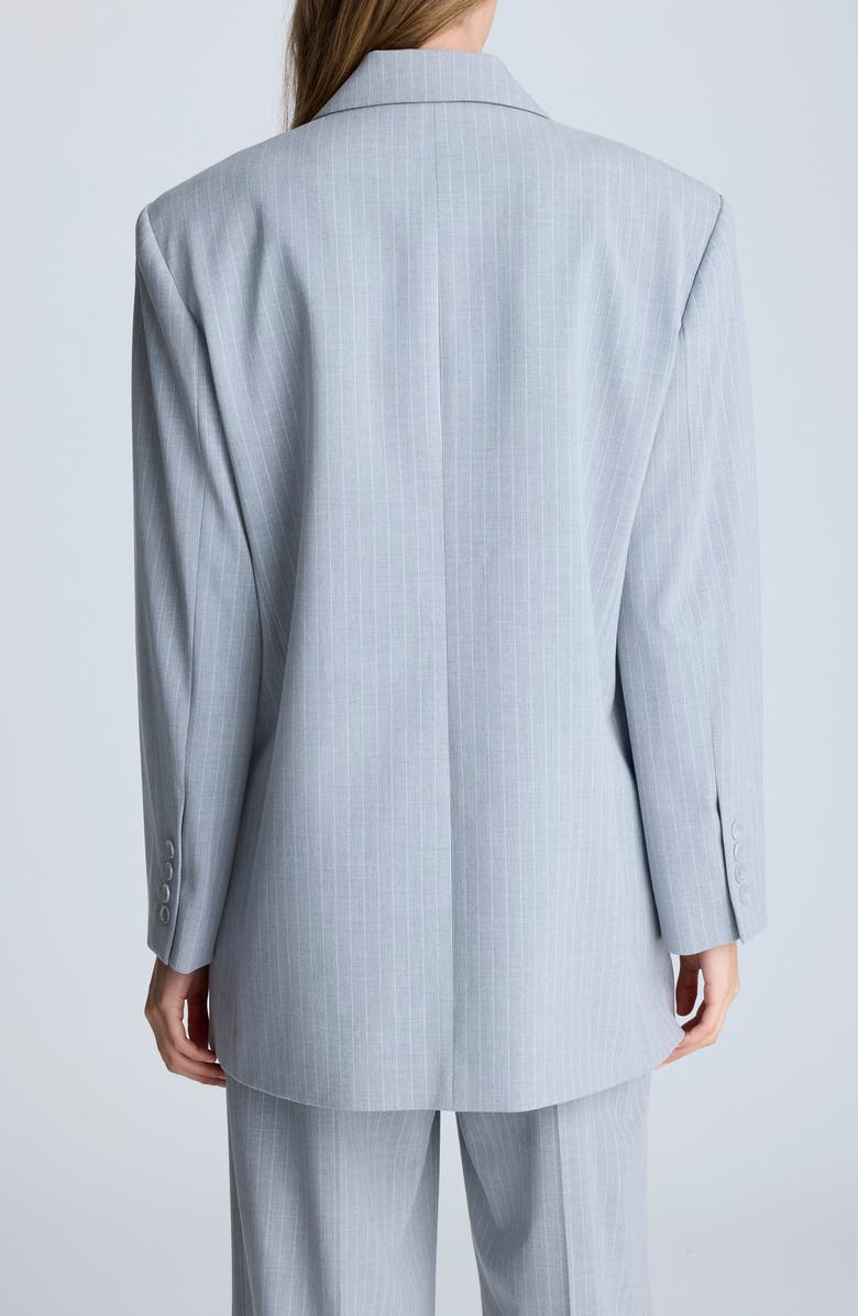 Kenneth Cole Oversize Pinstripe Boyfriend Blazer, Alternate, color, 