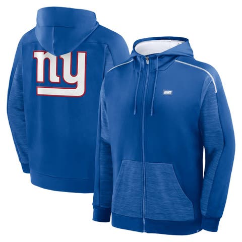 Men's Fanatics Royal New York Giants Checkdown Pass Full-Zip Hoodie