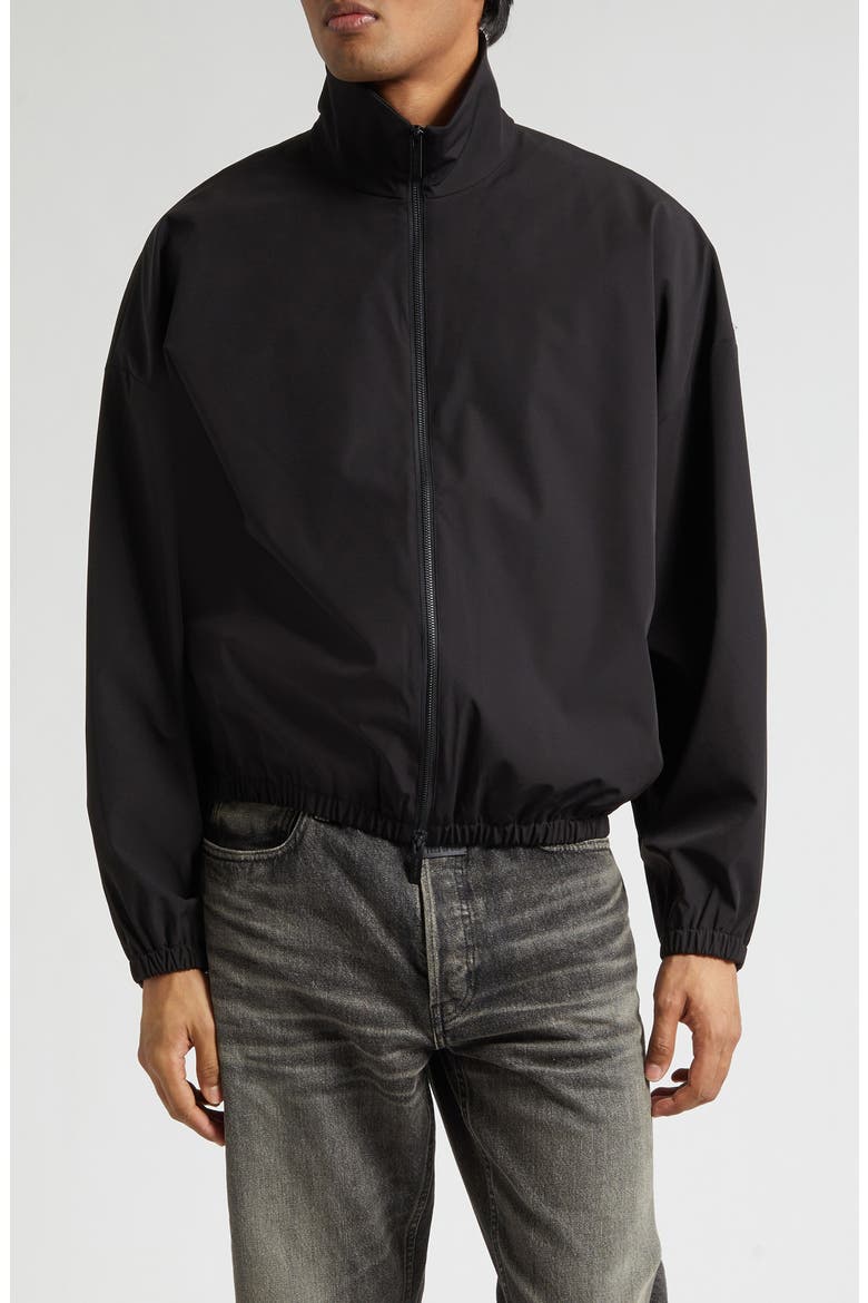 Relaxed Track Jacket, Main, color, BLACK BLACK