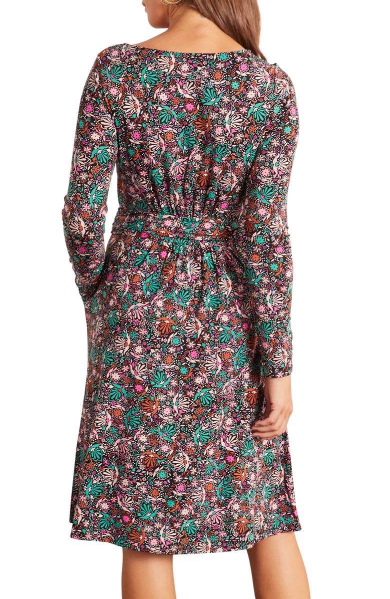 Boden Abigail Long Sleeve Jersey Dress, Alternate, color,