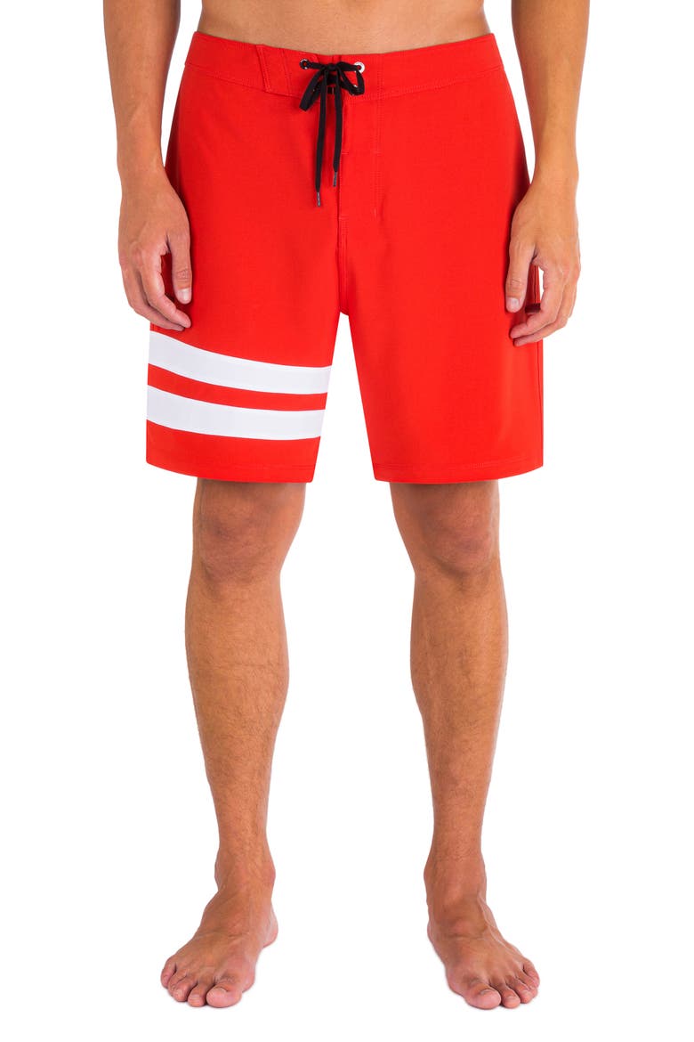 Block Party Board Shorts, Main, color, HABANERO