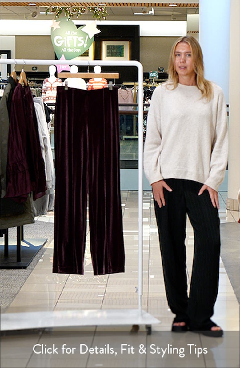 Shanna Pintuck Velvet Pants, sales video thumbnail