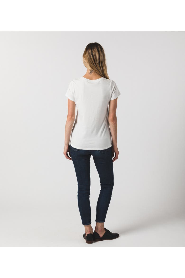Women's Fitted Tee, Alternate, color, White