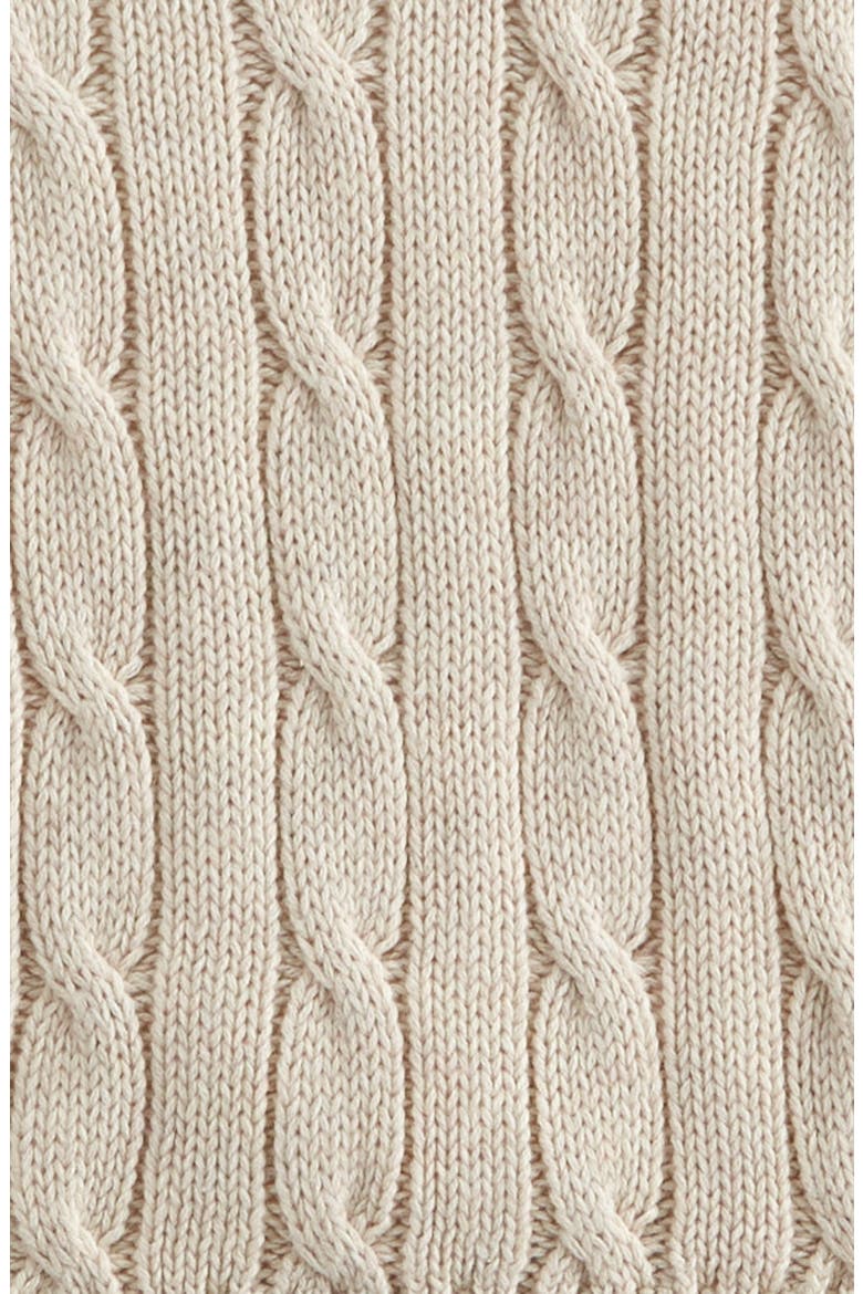 Dressed Up Cable Stitch Vest, Bodysuit & Pants Set, Alternate, color, BEIGE O- WHITE BLUE WEATHER