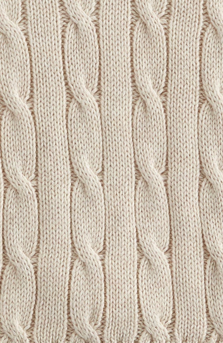 Nordstrom Dressed Up Cable Stitch Vest, Bodysuit & Pants Set, Alternate, color, Beige O- White Blue Weather