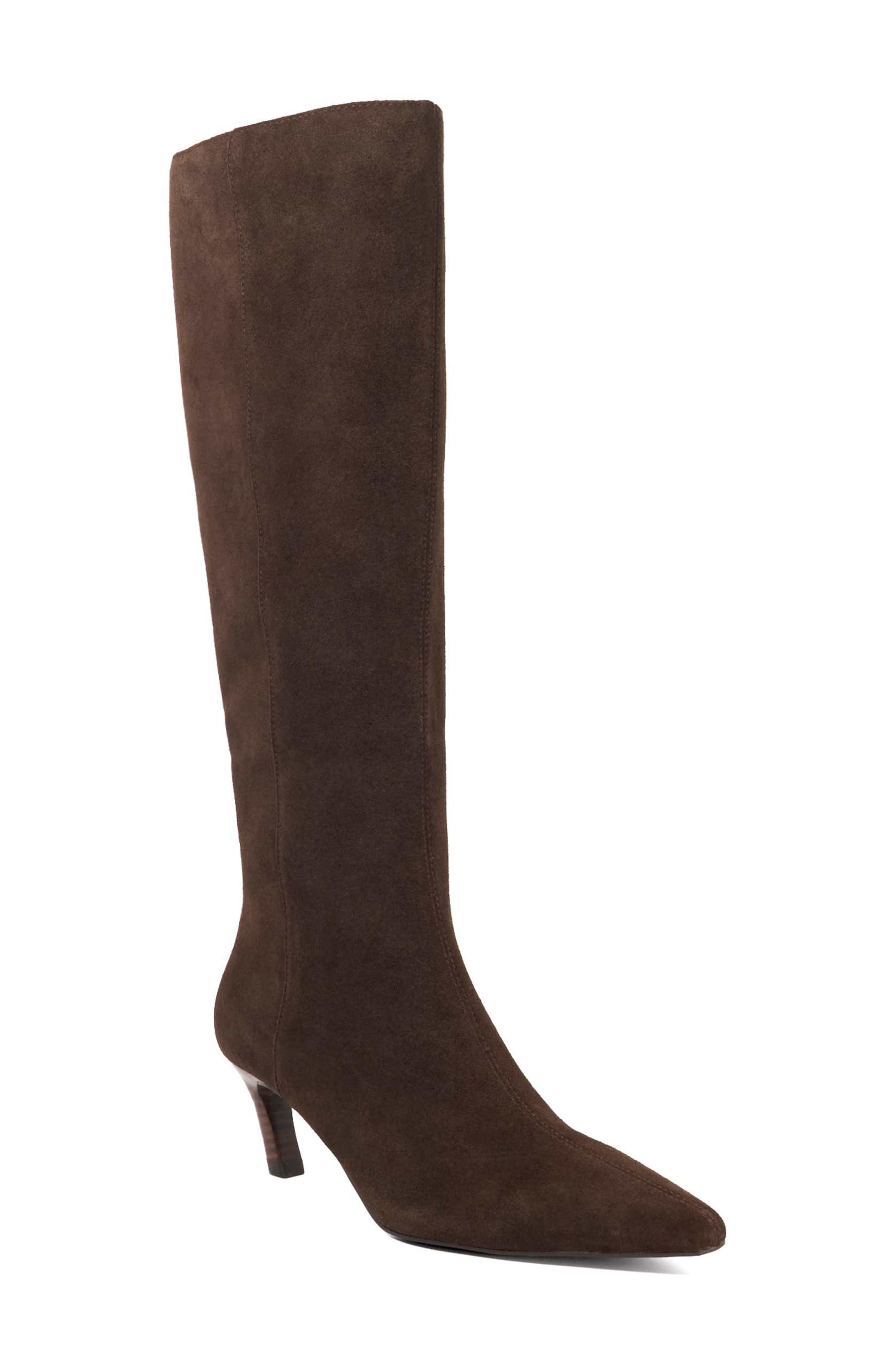 Dune London Siana Pointed Toe Knee High Boot