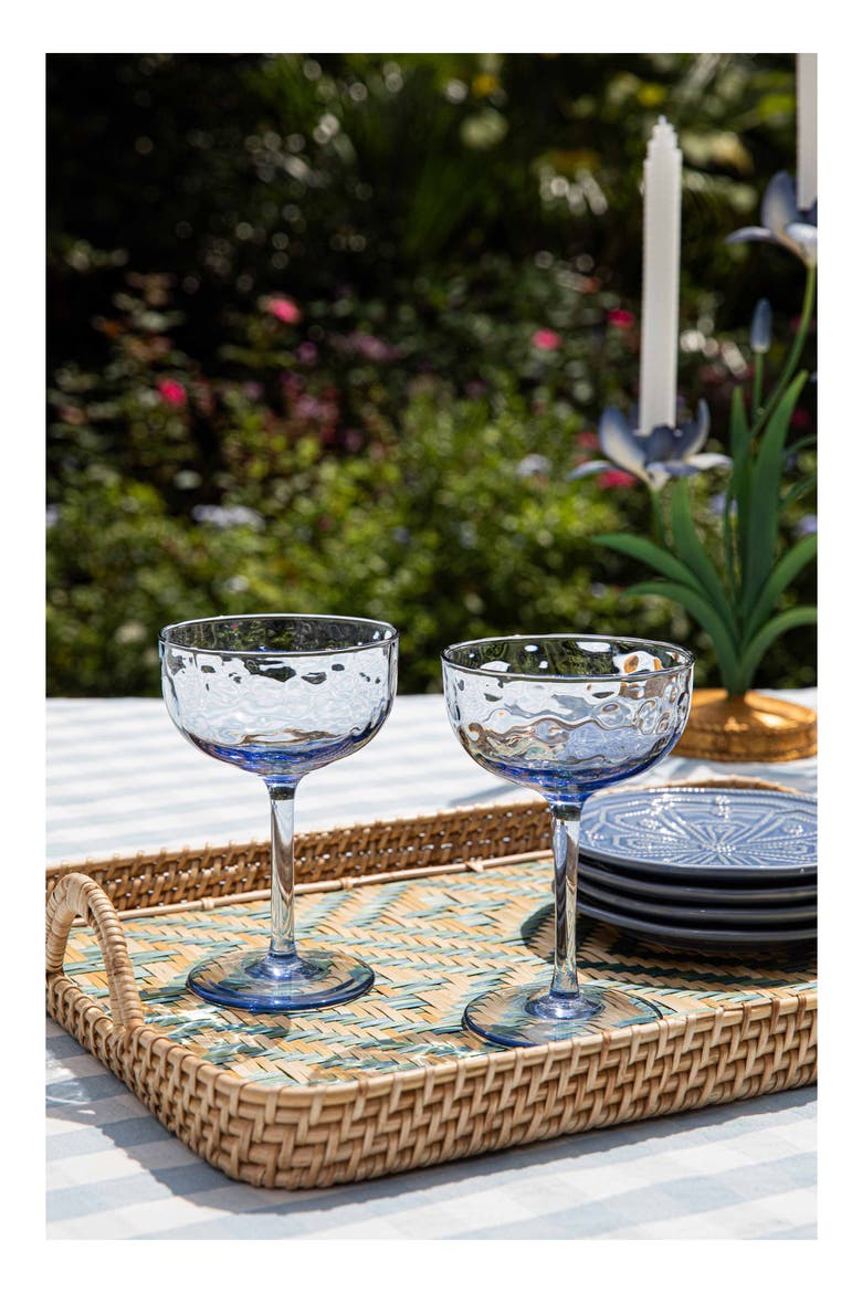 Puro Set of 2 Cocktail Coupé Glasses, Alternate, color, CHAMBRAY