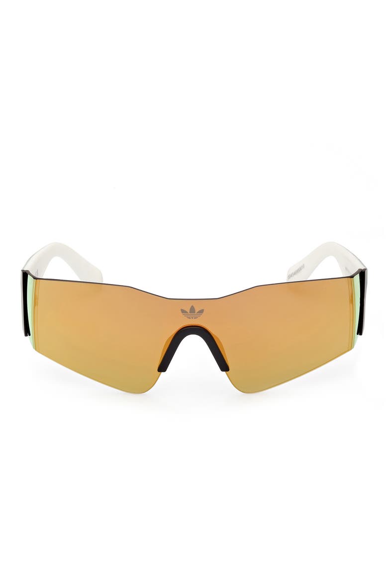 Shield Sunglasses, Main, color, MATTE BLACK / BROWN MIRROR