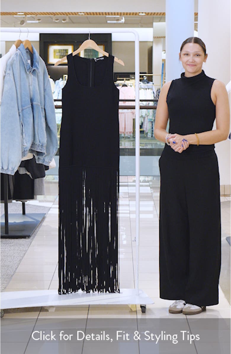 Knit Fringe Maxi Dress, sales video thumbnail