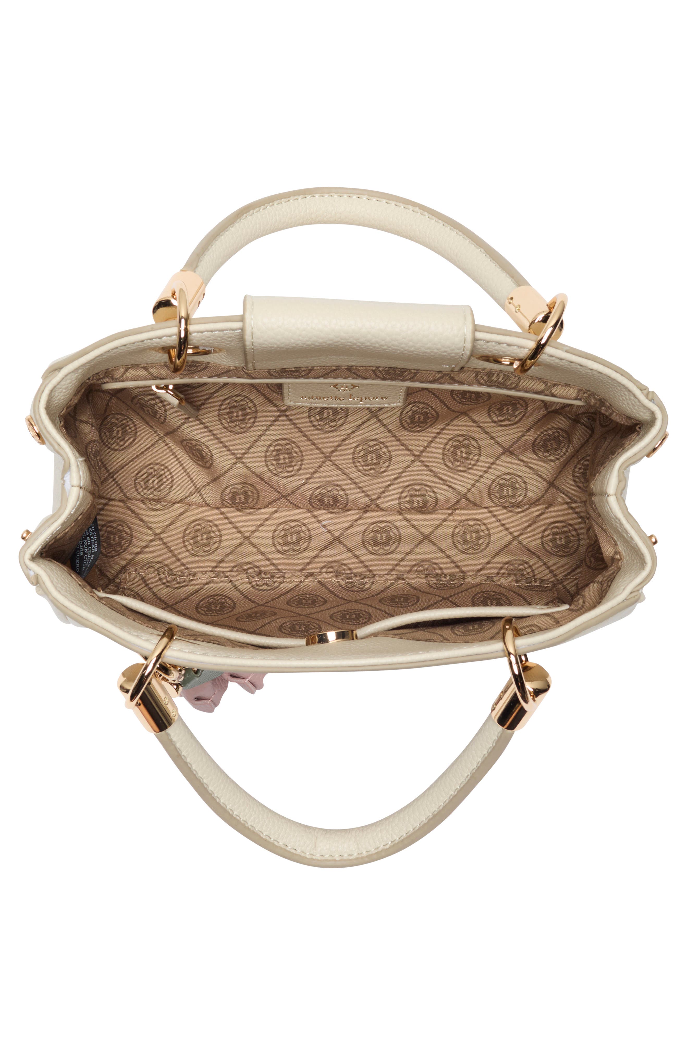 Nanette Lepore Josie Mini Convertible Satchel Bag, Alternate, color, Rice