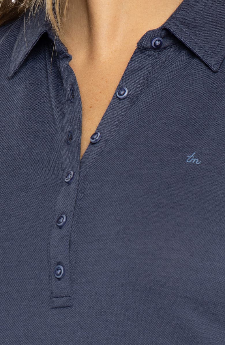 TravisMathew Featherweight Polo, Alternate, color, Heather Mood Indigo