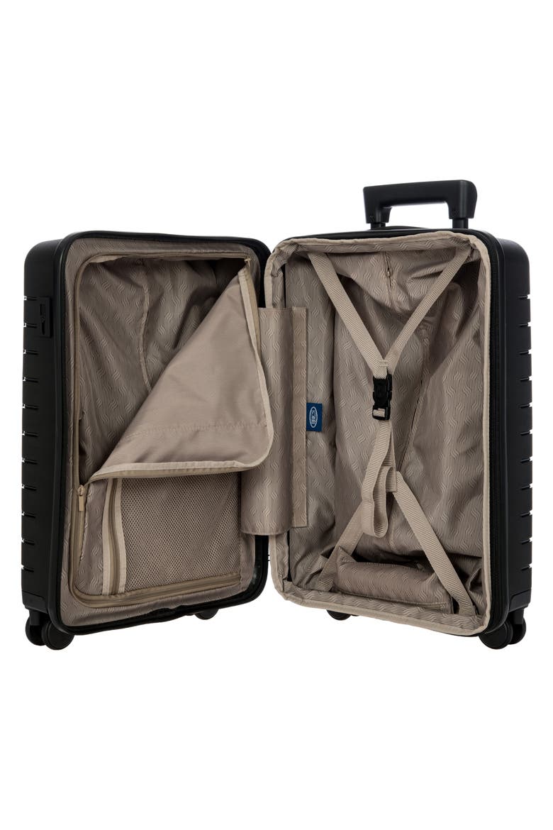 B|Y Ulisse 21 Expandable 21-Inch Spinner Carry-On, Alternate, color, BLACK