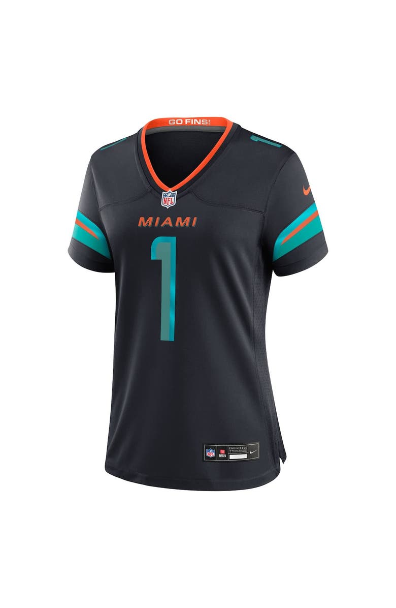 Nike Women's Nike Tua Tagovailoa Pitch Blue Miami Dolphins 2025 Rivalries Collection Game Jersey, Alternate, color, Navy